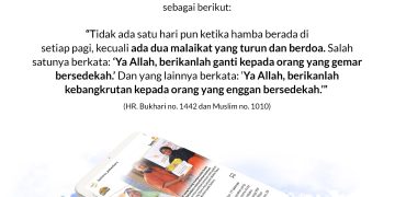 LAZISMU PEKANBARU : Do’a Malaikat untuk Orang yang Gemar Bersedekah
