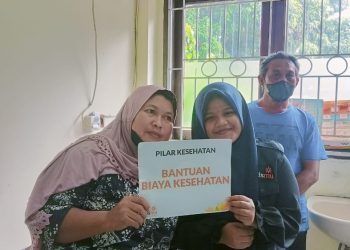 Bantuan Kesehatan oleh LAZISMU kepada ibu Dewi yang Menderita Vertigo dan Paru-paru
