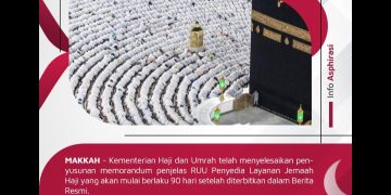 Arab Saudi Meluncurkan fitur – fitur Rancangan Undang – Undang untuk Penyedia Layanan Jamaah Haji