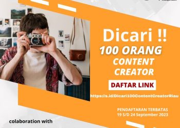 Wow ! Gandeng Trans Media, KPID Riau Rekrut 100 Kontent Kreator
