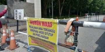 Gerbang Utama UNRI Tak Bisa Dilewati, Terkait Sengketa Lahan dengan PT HTJ?