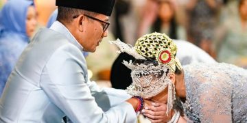 Momen Haru Sandiaga Nikahkah Putri Sulung di Amerika Serikat