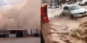 Ngeri ! israel Diterjang Banjir Besar dan Badai Pasir usai Serang Palestina, Pertanda Azab Allah?