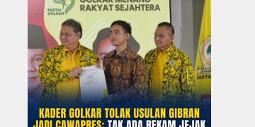 Kader GOLKAR Tolak Usulan Gibran Jadi CaWapres: Tak Ada Rekam Jejak