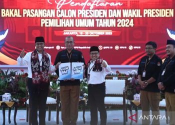 detik – detik Anies-Cak imin Daftar ke KPU, Jadi yang Pertama