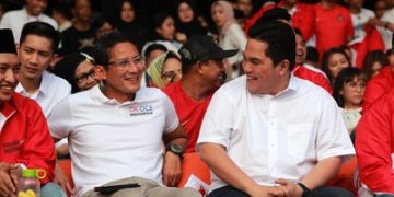 Sama-sama Gagal CaWapres, Sandi Beri Pantun untuk Erick Thohir