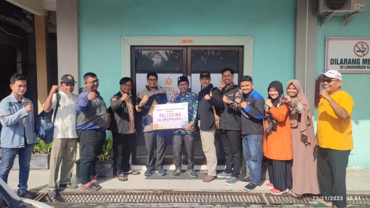 LAZISMU Pekanbaru Selalu Bantu Bantu Palestina, kali ini Sumbang Ratusan Juta