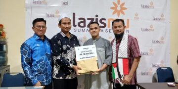TERKUMPUL 17 JUTA RUPIAH, INSTITUT ILMU KESEHATAN DAN TEKNOLOGI MUHAMMADIYAH PALEMBANG SALURKAN DONASI PALESTINA MELALUI LAZISMU SUMATERA SELATAN