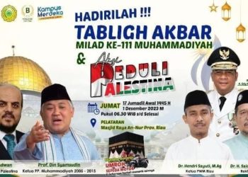 PW Muhammadiyah Riau Gelar Tabligh Akbar Sempena Milad Ke-111 Muhammadiyah,  Siapkan Hadiah Paket Umrah Hingga Sepeda Motor