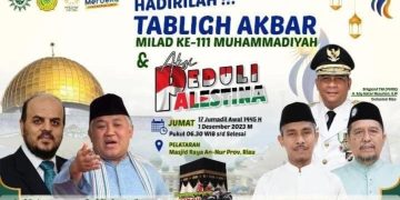 PW Muhammadiyah Riau Gelar Tabligh Akbar Sempena Milad Ke-111 Muhammadiyah,  Siapkan Hadiah Paket Umrah Hingga Sepeda Motor