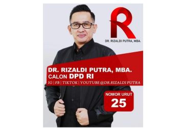Dr. Rizaldi Putra, MBA. Calon DPD RI Dapil Riau Nomor Urut 25 Menjadi Pilihan Enerjik dengan Jejak Prestasi Terbaik