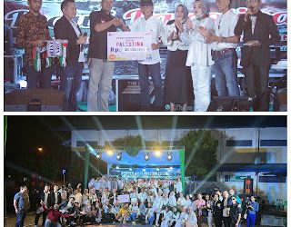FANTASTIK, Konser Amal Free Palestina Musisi Pekanbaru Serahkan 50 Juta ke LAZISMU Pekanbaru