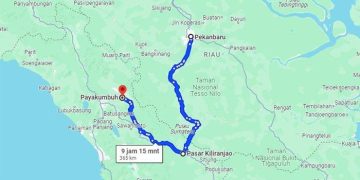Jalur Alternatif Pekanbaru ke Payakumbuh Lewat Kuantan Singingi Berapa Jam?
