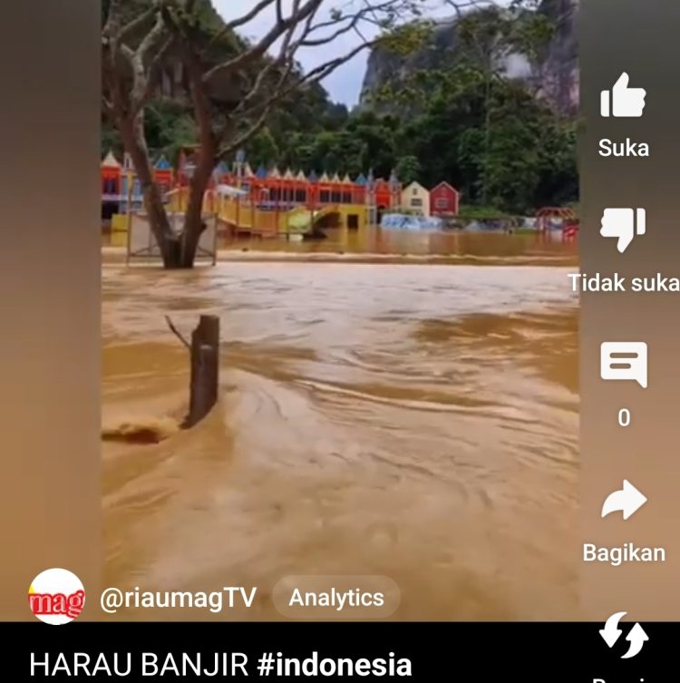 Banjir di Lima Puluh Kota Sumbar, Lembah Harau Kebanjiran, Jalan Sumbar-Riau Longsor