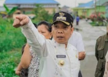 Pantau Banjir, Pj Walikota Pekanbaru Imbau Warga Bersihkan Parit