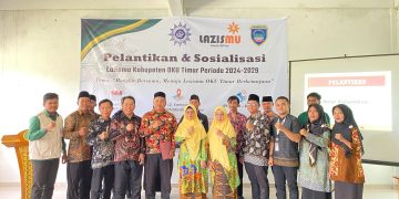 LAZISMU OKU Timur Siap Bangkit Bersama Menuju Kemajuan, Prely Yulianto Dilantik Sebagai Ketua