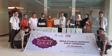 Bank Mega Syariah Salurkan 5.800 Paket Sembako di 41 Kota