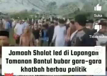 Fakta – fakta Sholat id Bubar Saat Khatib Khotbah Pemilu Curang