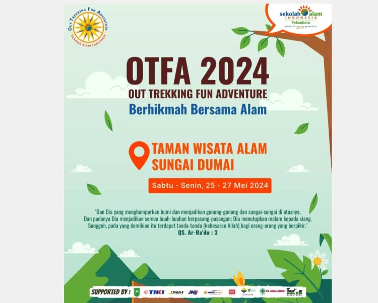 Sekolah Alam Indonesia Pekanbaru Gelar Out Trekking Fun Adventure 2024: Berhikmah Bersama Alam