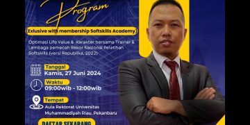 Universitas Muhammadiyah Riau Kolaborasi dengan Softskills Academy untuk Program Optimasi Life Value & Karakter