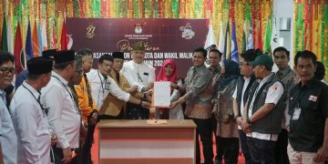 Last Minute Intsiawati Ayus – Taufik Arrakhman ke KPU, untuk Daftar Calon Walikota – Wakil Walikota Pekanbaru