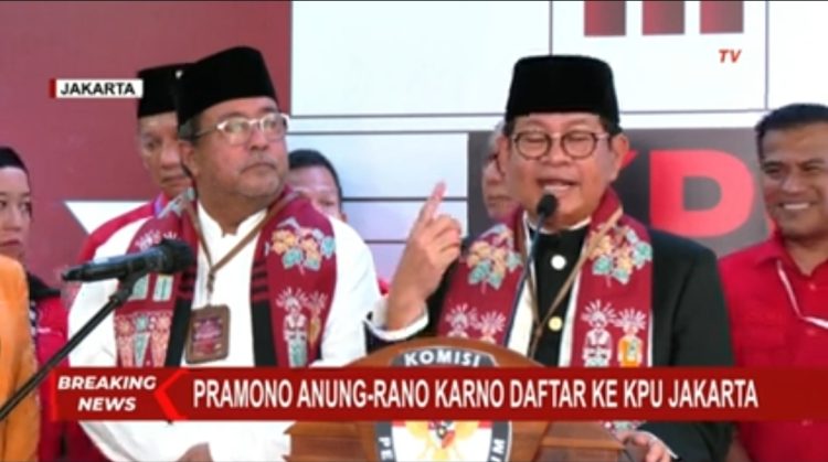 Bukan Abah Anies, PDIP Daftarkan Pramono Anung bareng Bang ‘Doel’ di PILGUB DKI Jakarta 