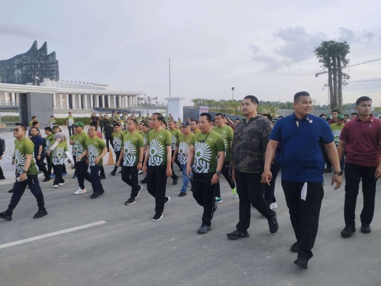 HUT TNI di IKN, Presiden Lepas Ribuan Pelari