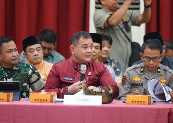 Pemprov Riau Gelar Rakor Persiapan Kesiapan Pilkada 2024, Pjs Wako Komit Sukseskan Pesta Demokrasi di Kota Dumai