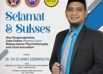 Andi Sidomulyo, Anak Kampung yang Sukses mendapat Gelar Doktor H.C dari Universitas Internasional