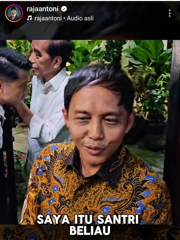 Saya Santri Pak Jokowi, Raja Juli Antoni Sowan ke Solo, Dapat Pesan Penting