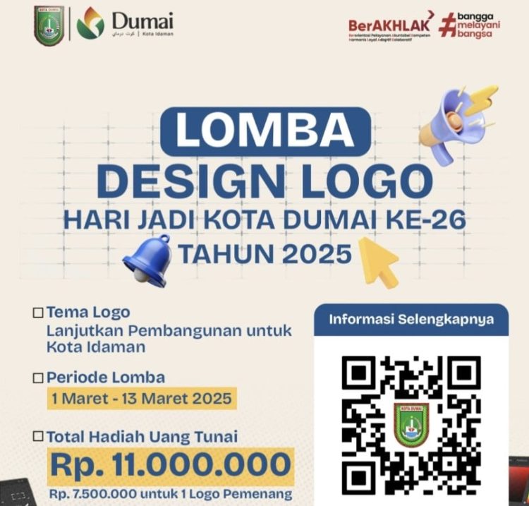 Sempena Hari Jadi ke-26, PemKo Dumai Kembali Gelar Lomba Desain Logo