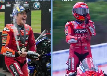 Marc Marquez Juara MotoGP Jerman 2025, Langsung Selebrasi Aura Farming Pacu Jalur