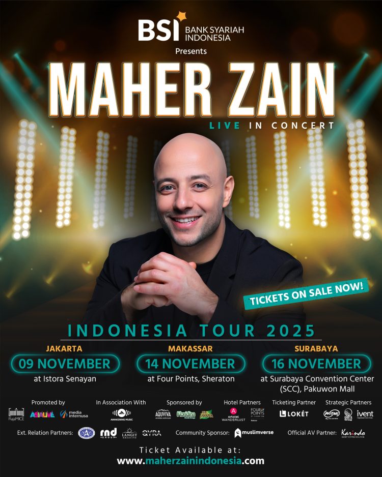 ASITA Jadi Executive Relation Partner, BSI Hadirkan Maher Zain Live in Concert Indonesia Tour 2025