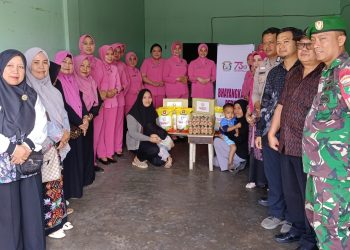 Ketua Bhayangkari Polresta Pekanbaru Gelar Bakti Sosial “Bhayangkari Peduli Balita Stunting” dalam rangka HKGB ke 73 Tahun