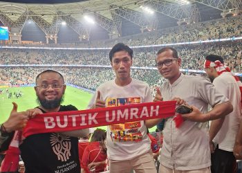 Jamaah BUTIK UMRAH Saksikan Laga TimNas Indonesia vs Arab Saudi di Jeddah