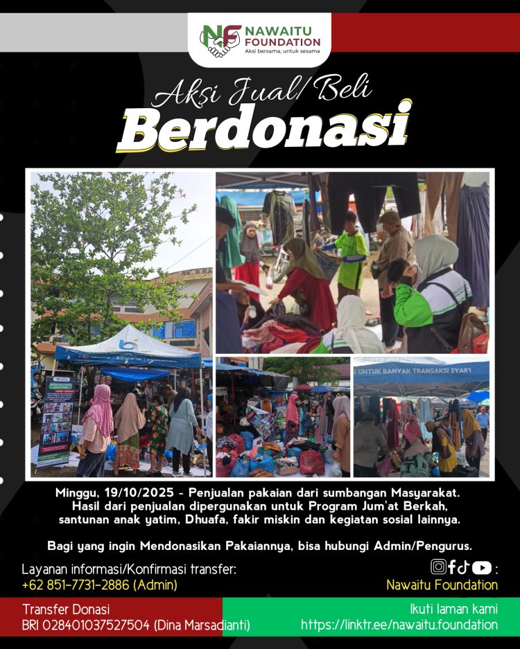 Program Sosial Berkelanjutan Nawaitu Foundation, Sukses Besar di Pasar Rakyat Rengat