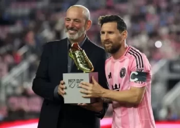 Peraih Sepatu Emas MLS, Messi Cetak Dua Gol Bawa Miami Raih Kemenangan Play-off