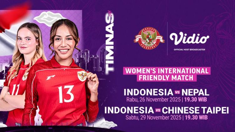 Jadwal Siaran Langsung Timnas Indonesia Putri: FIFA Women’s Friendly Match, Saksikan Eksklusif di Vidio