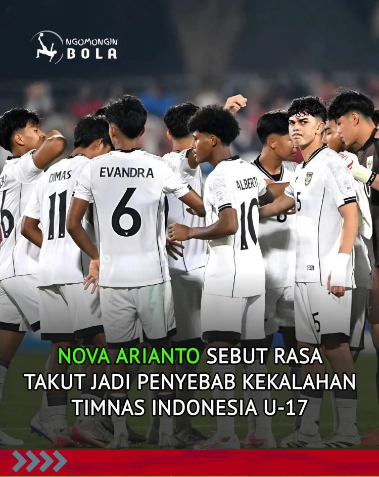 Nova Arianto Soroti Mental Pemain Timnas U-17 Usai Kalah dari Zambia: “Mereka Terlalu Takut”