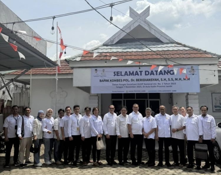 DPW Asperindo Jambi Gelar Sosialisasi KUHP Terbarukan Bersama Mabes Polri dan KADIN Provinsi Jambi