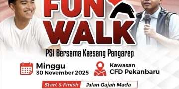 Fun Walk PSI Hadir Kaesang Pangarep dan Raja Juli Antoni