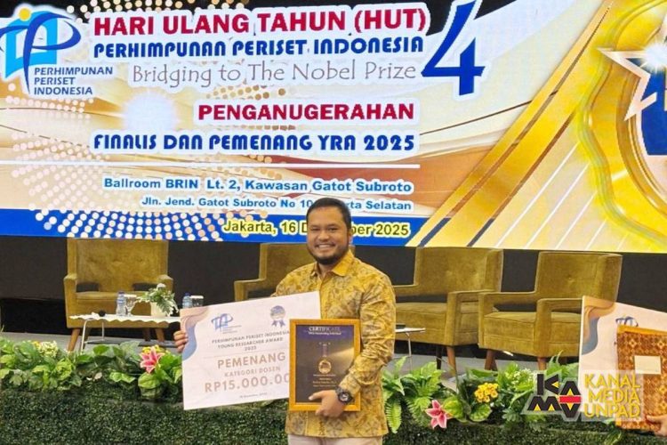 Dosen Unpad, Buntora Pasaribu Dinobatkan Jadi Periset Muda Terbaik 2025