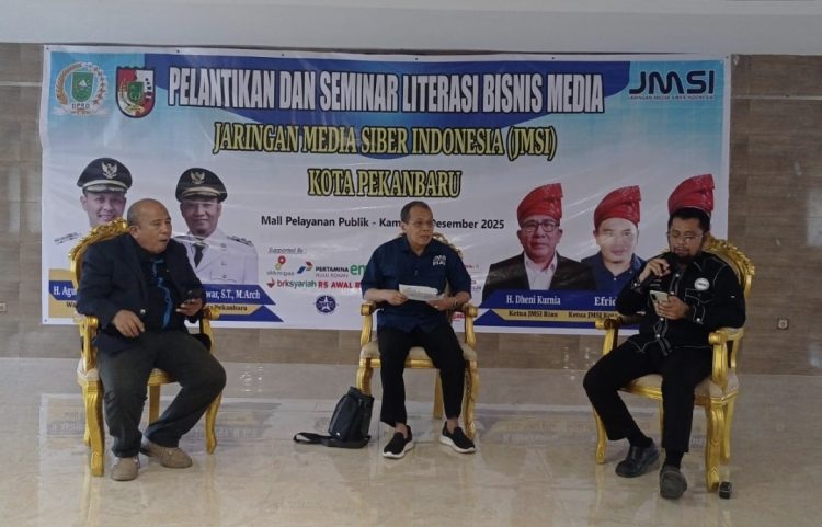 Pertamina Hulu Rokan Perkuat Dukungan bagi Insan Pers, Sponsori Pelantikan dan Seminar Literasi Bisnis Media JMSI Pekanbaru