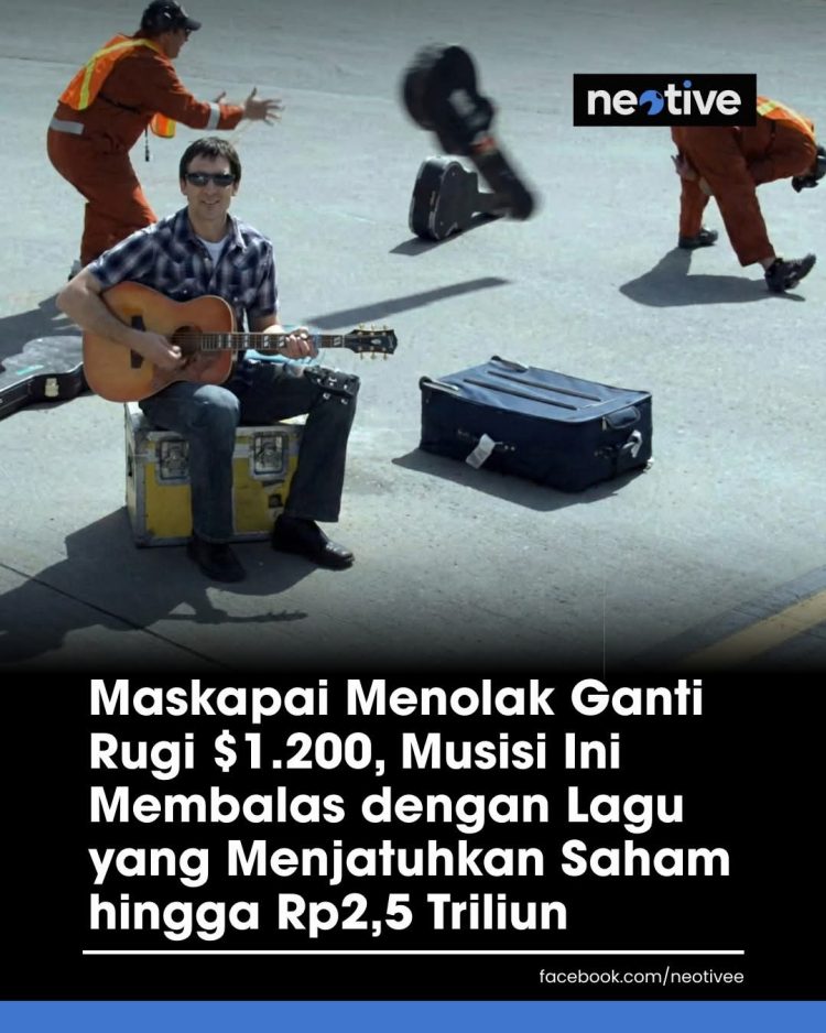 Lagu Viral Guncang Maskapai: Kisah Dave Carroll dan Gitar Rusak yang Rugikan United Airlines Rp2,5 Triliun