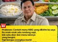 Menu MBG Viral di Media Sosial, Presiden Prabowo Soroti Dugaan Penyimpangan dari Standar Gizi