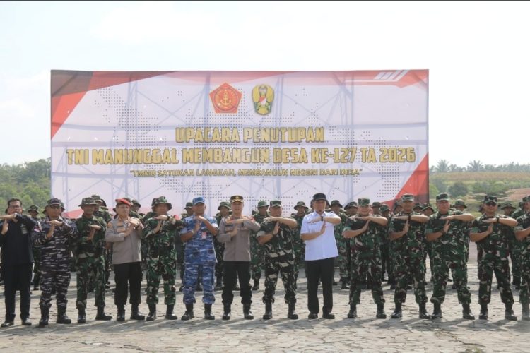 TMMD ke-127 Kodim 0301/Pekanbaru Resmi Ditutup, Percepat Pemerataan Pembangunan