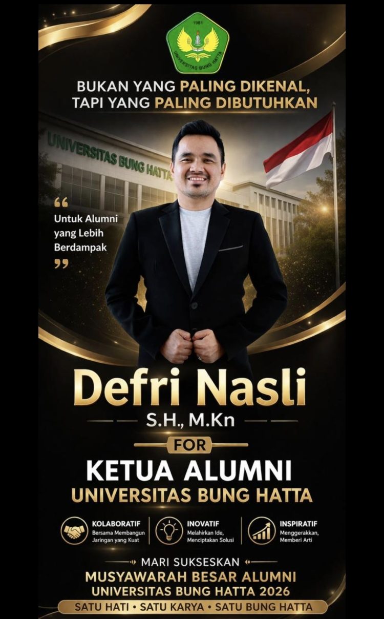 DUKUNGAN TERUS MENGALIR UNTUK DEFRI NASLI, S.H., M.Kn Didukung Tokoh-Tokoh Alumni, Dinilai Siap Mengelola Alumni Bung Hatta Secara Nyata