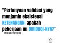 Catatan Jumat : VALIDASI PERINTAH