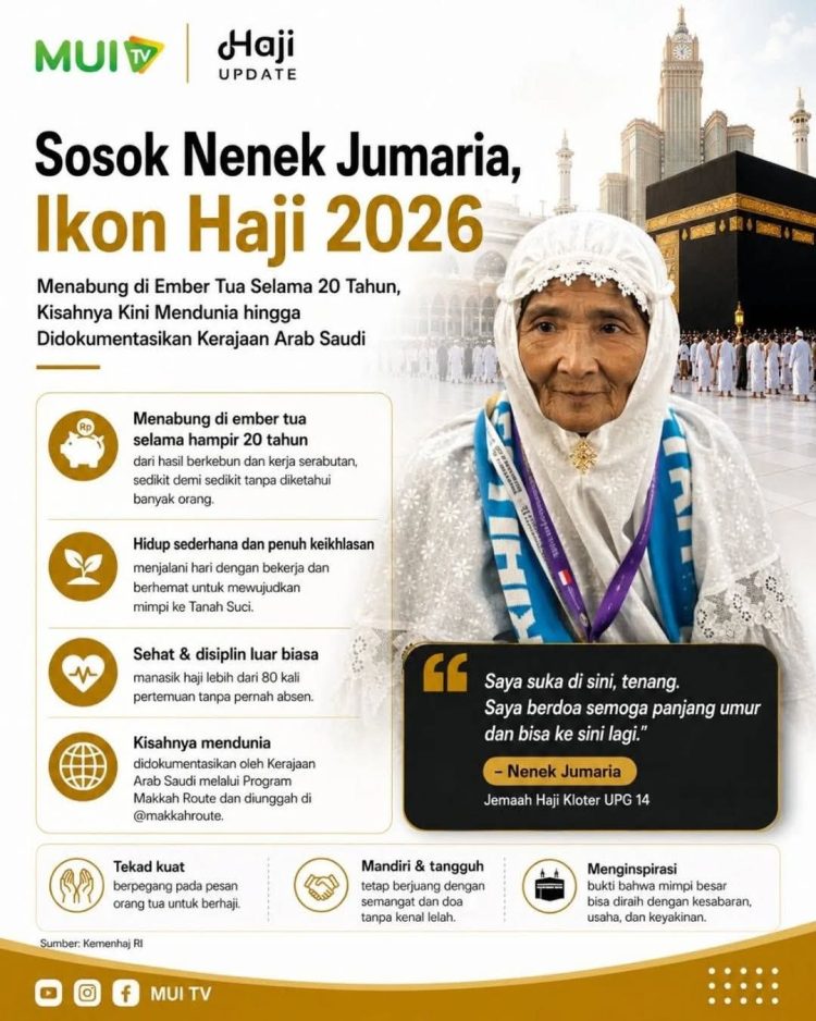 Dari Ember Tua ke Tanah Suci, Kisah Nenek Jumariah Viral di Musim Haji 2026