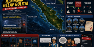 Tadi Malam, Sumatera Mendadak Gelap Gulita, ini Penyebab Blackout Massal